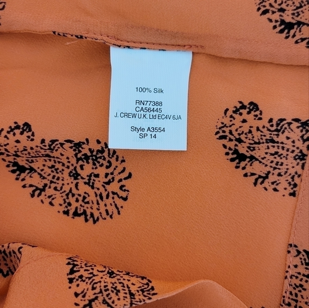 Madewell Silk Blouse #323 Size M - Picture 6 of 8